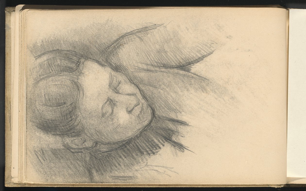Mulher inclinada para a frente de Paul Cézanne