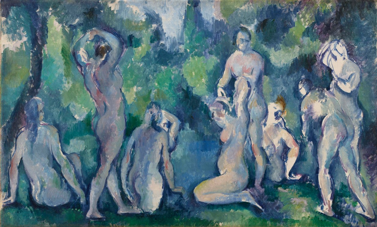 Mulheres tomando banho, c. 1895. de Paul Cézanne