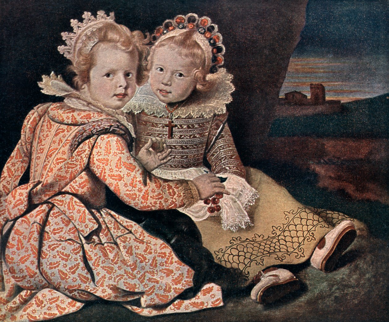 Filhas do pintor, século XVII 1910. de Paul De Vos