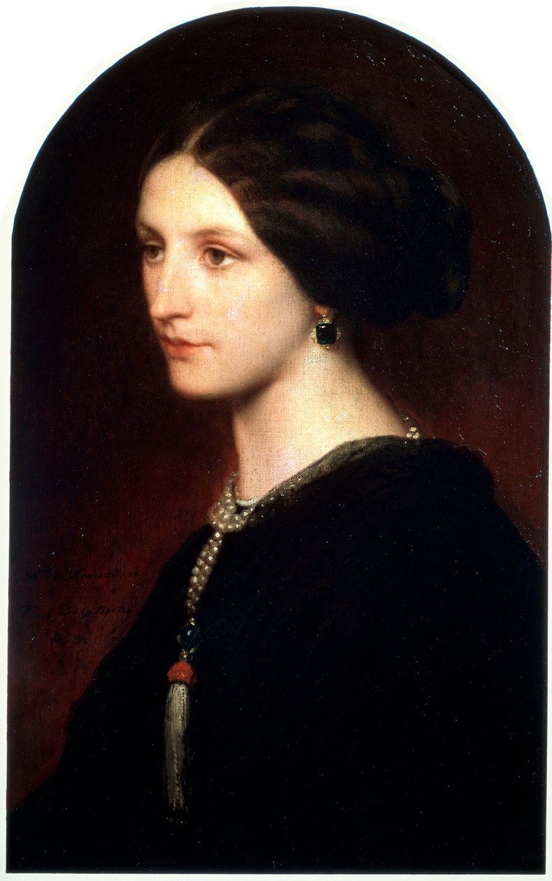 Retrato da condessa Sophie Shuvaloff, 1853. de Paul Delaroche
