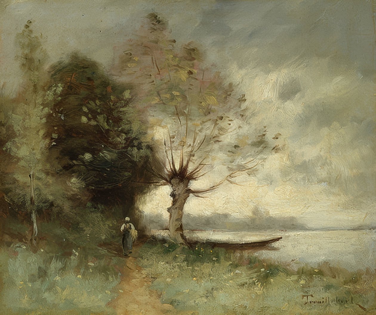 Banco do Loire, perto de Chouze. 1893 de Paul Desire Trouillebert