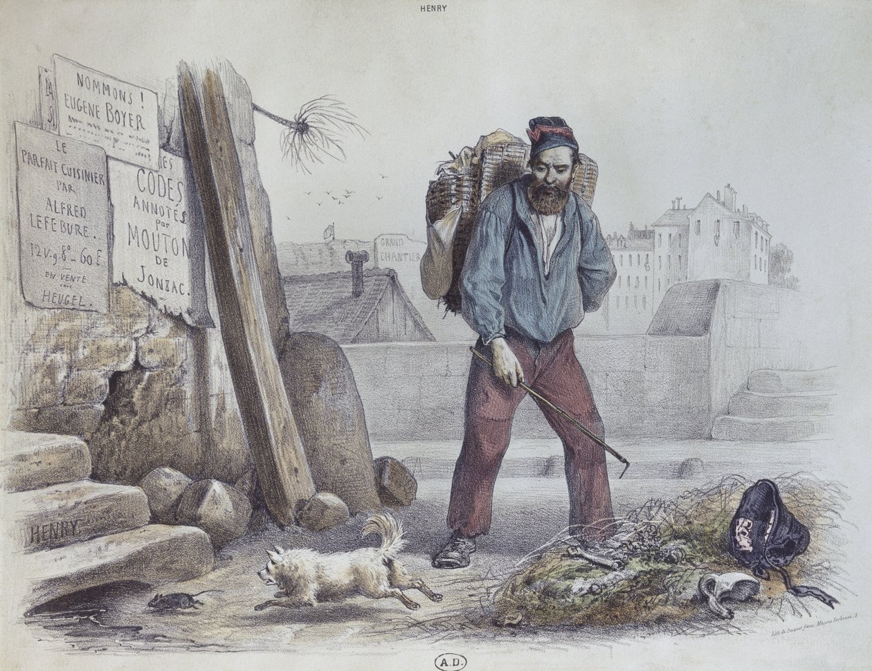 Homem faminto durante a Comuna de Paris de Paul Edmond Henry