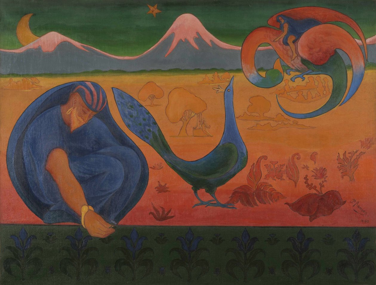 A Paisagem Nábica, 1890. de Paul Elie Ranson