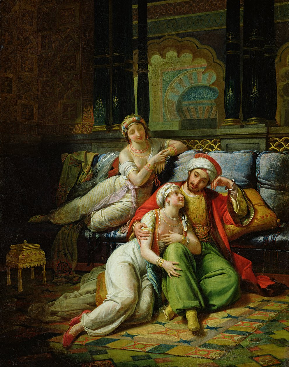 Scheherazade (óleo sobre tela) de Paul Emile (1794 1874) Detouche