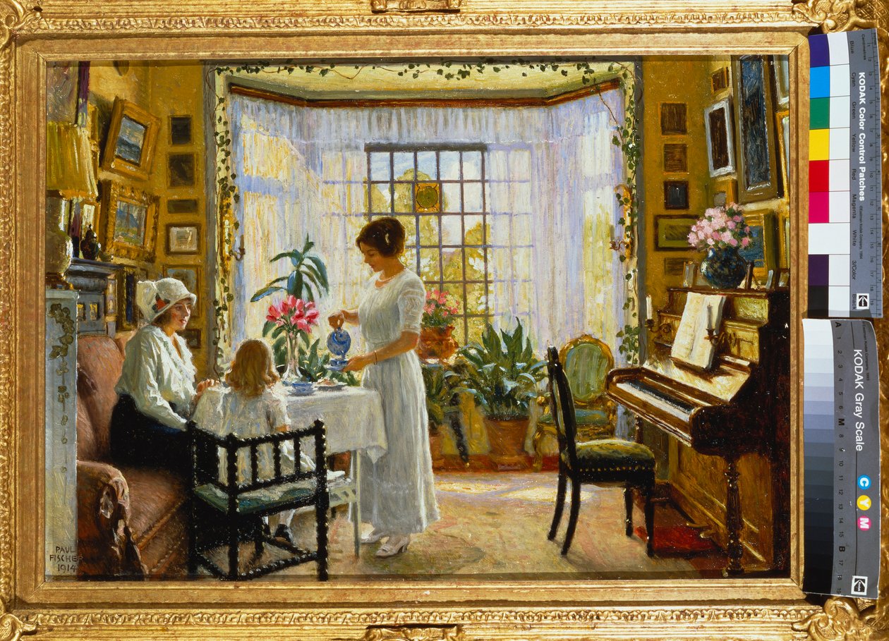 Chá da tarde, 1914 de Paul Fischer