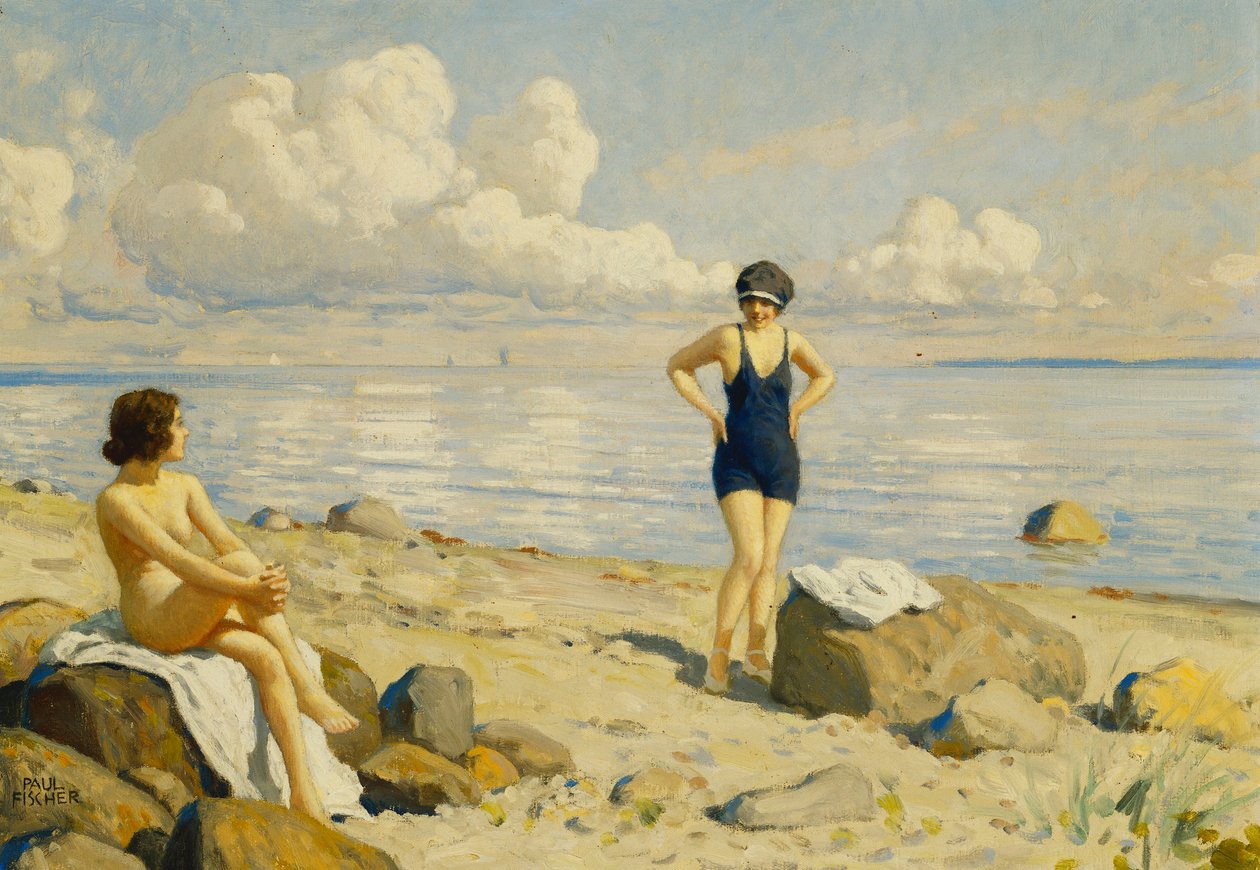 Na praia, de Paul Fischer