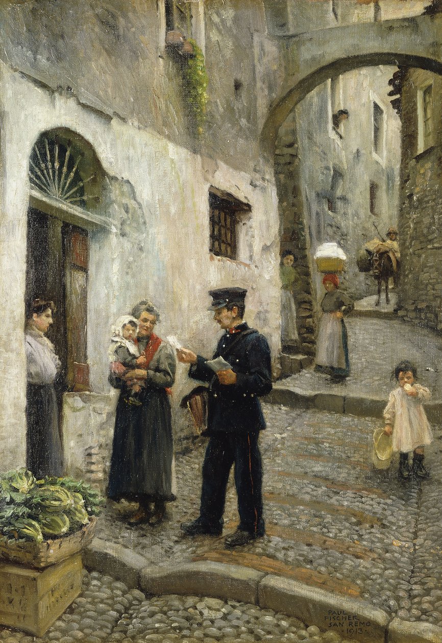 The Morning Post, 1913 de Paul Fischer
