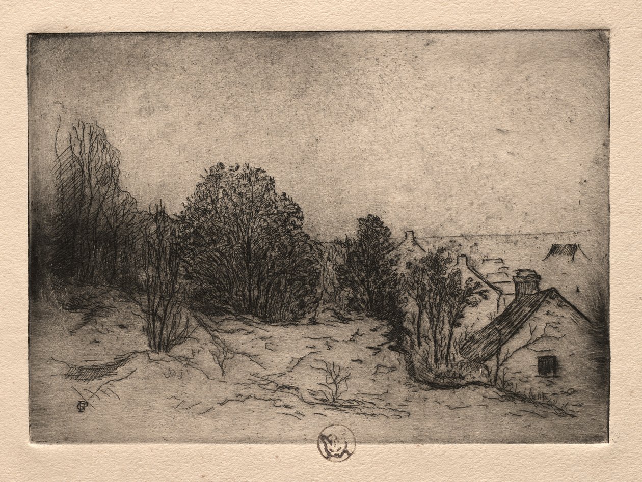 Seis gravuras: Vesnots, Auvers no Oise de Paul Gachet