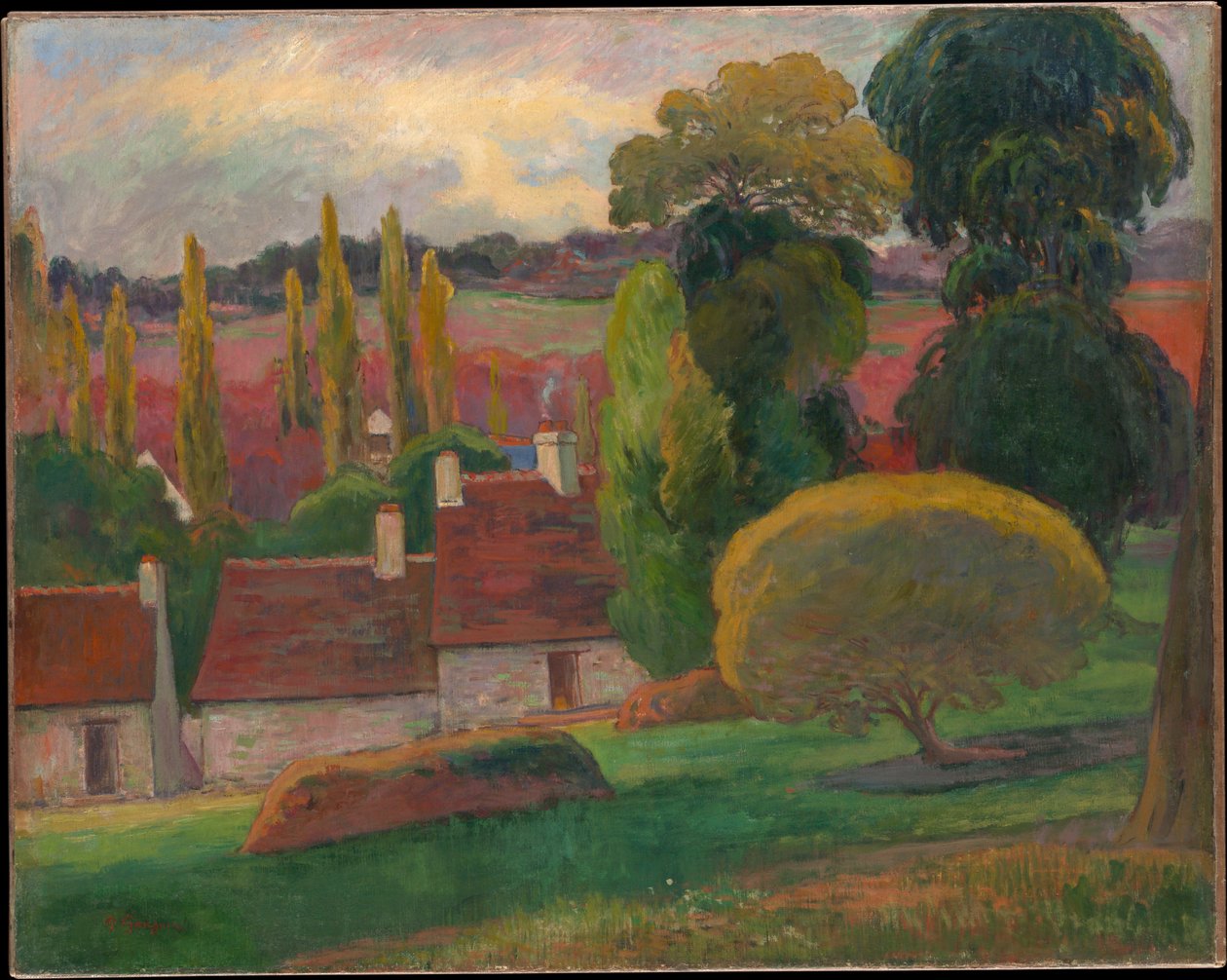 Uma quinta na Bretanha de Paul Gauguin