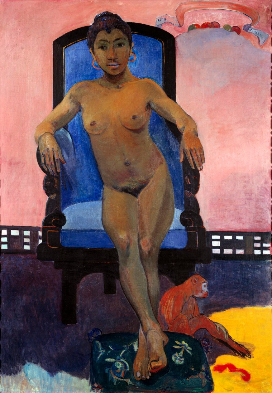 Aita Tamari Vahine Judith Te Parari, Retrato de Annah o Javanês, Pintura de Paul Gauguin (1848-1903) de Paul Gauguin