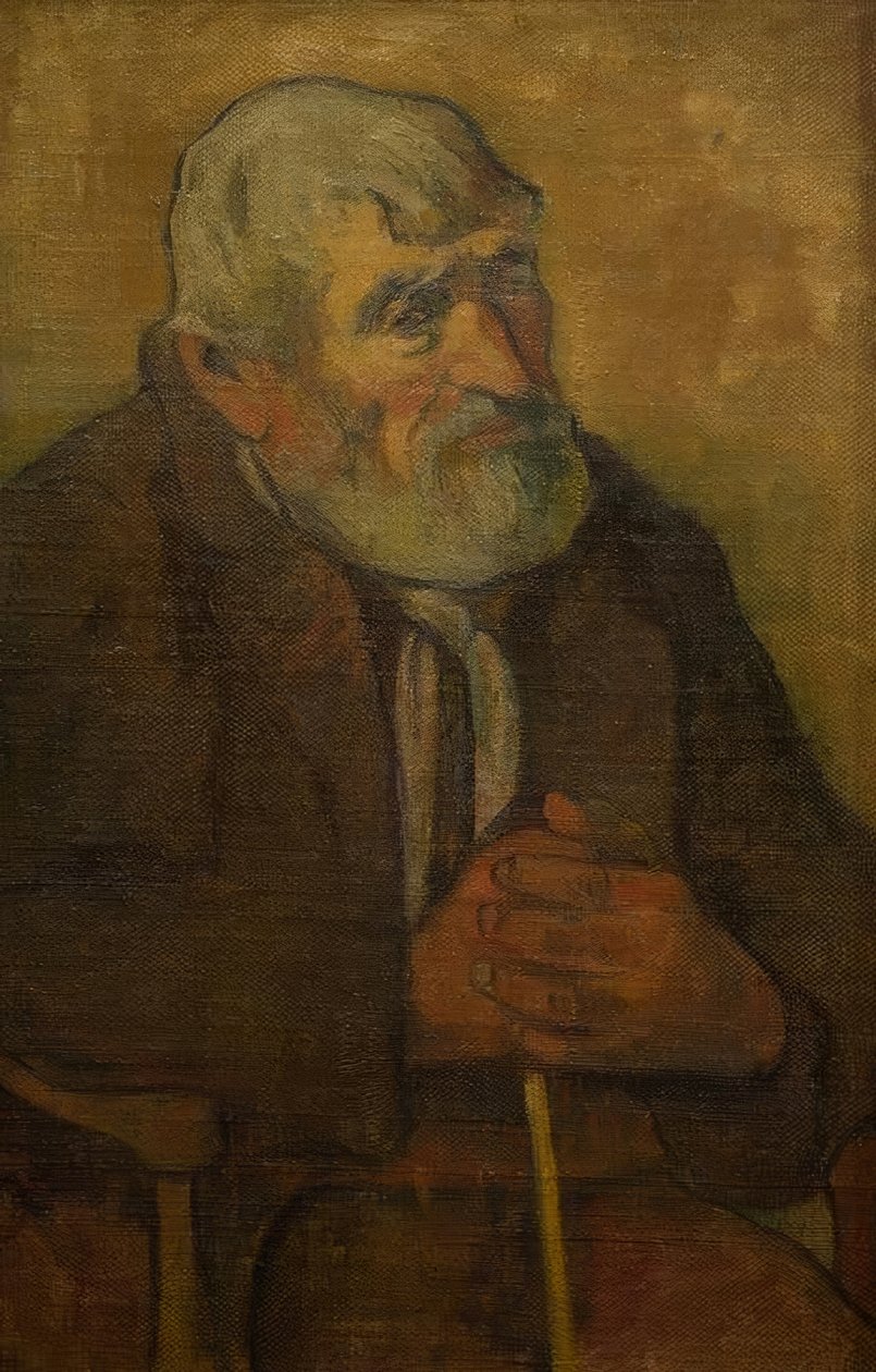 Velho com pau de Paul Gauguin