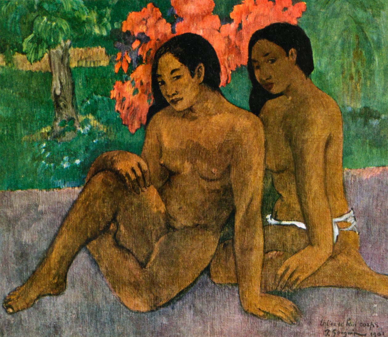 E o ouro de seus corpos, 1901, 1939. de Paul Gauguin