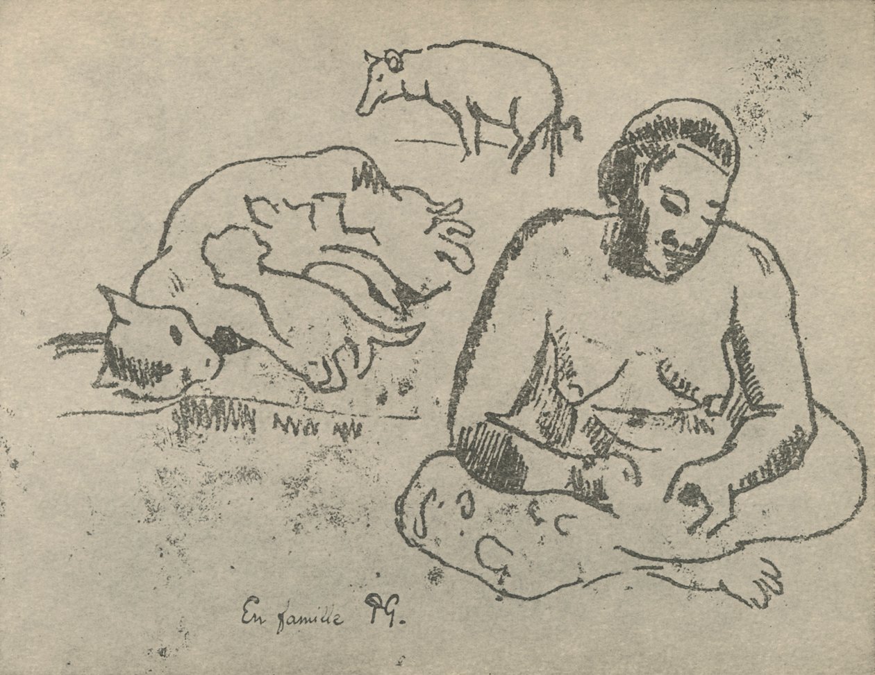 Em Casa, 1936 de Paul Gauguin