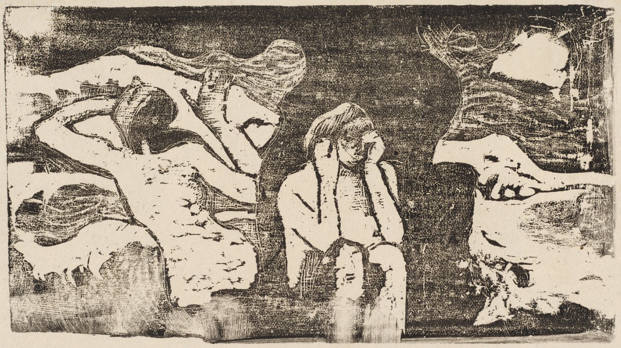 No Black Rocks Aux roches noires, em ou depois de 1895. de Paul Gauguin