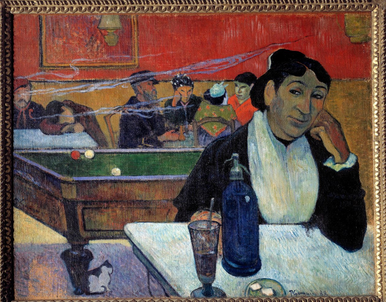 No café (Arles) Pintura de Paul Gauguin (1848-1902) 1888 Moscou. Museu Pushkin de Paul Gauguin