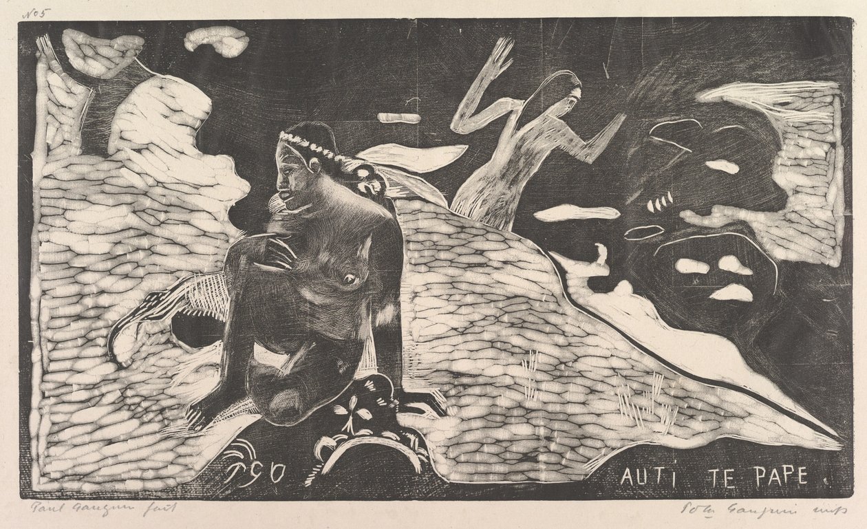 Auti Te Pape, 1893-94. de Paul Gauguin