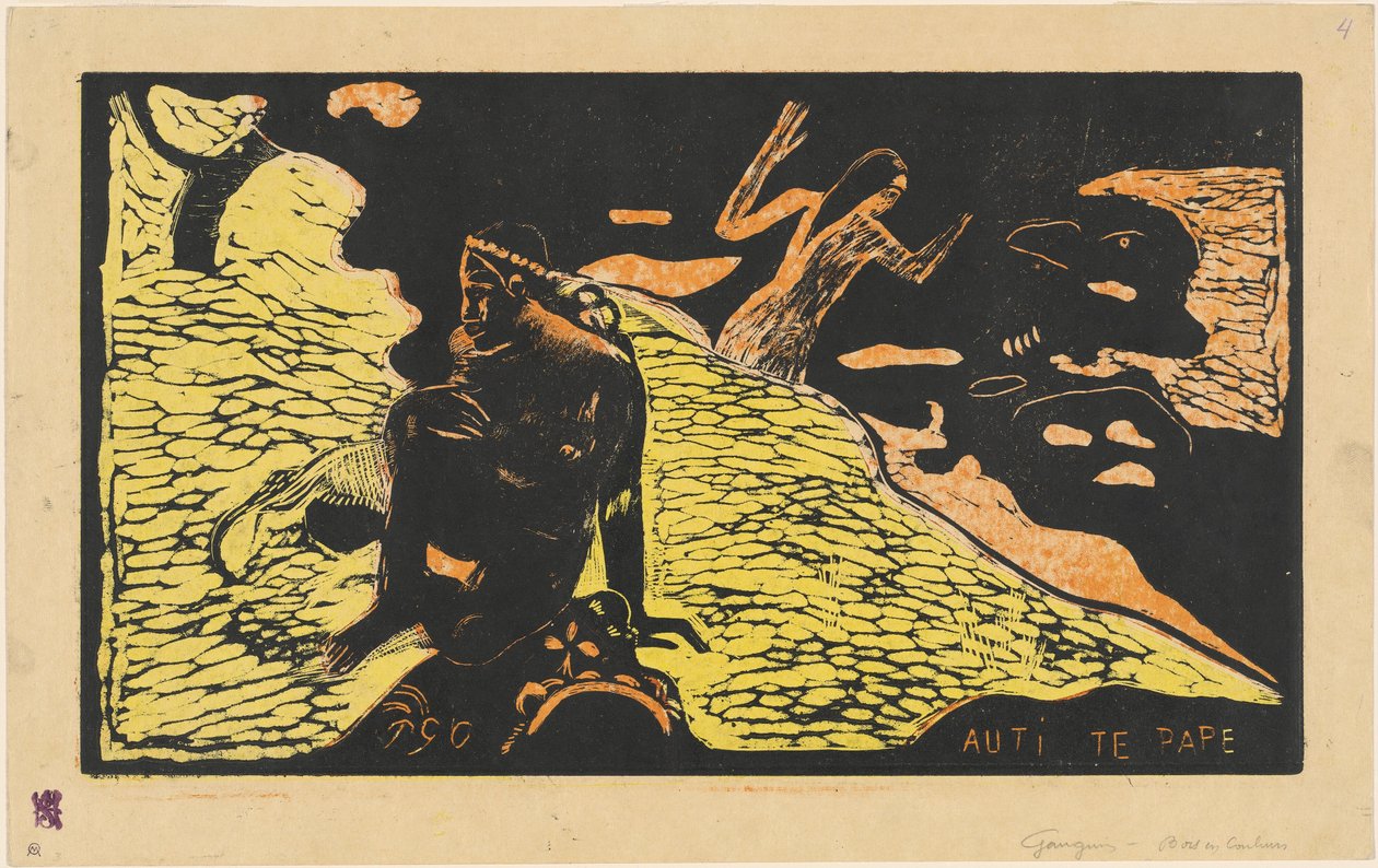 Auti te Pape (Mulheres no Rio) de Paul Gauguin