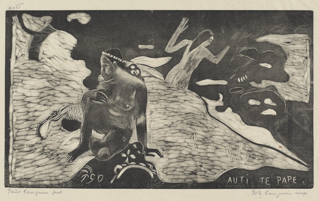 Auti te Pape (Mulheres no Rio) de Paul Gauguin