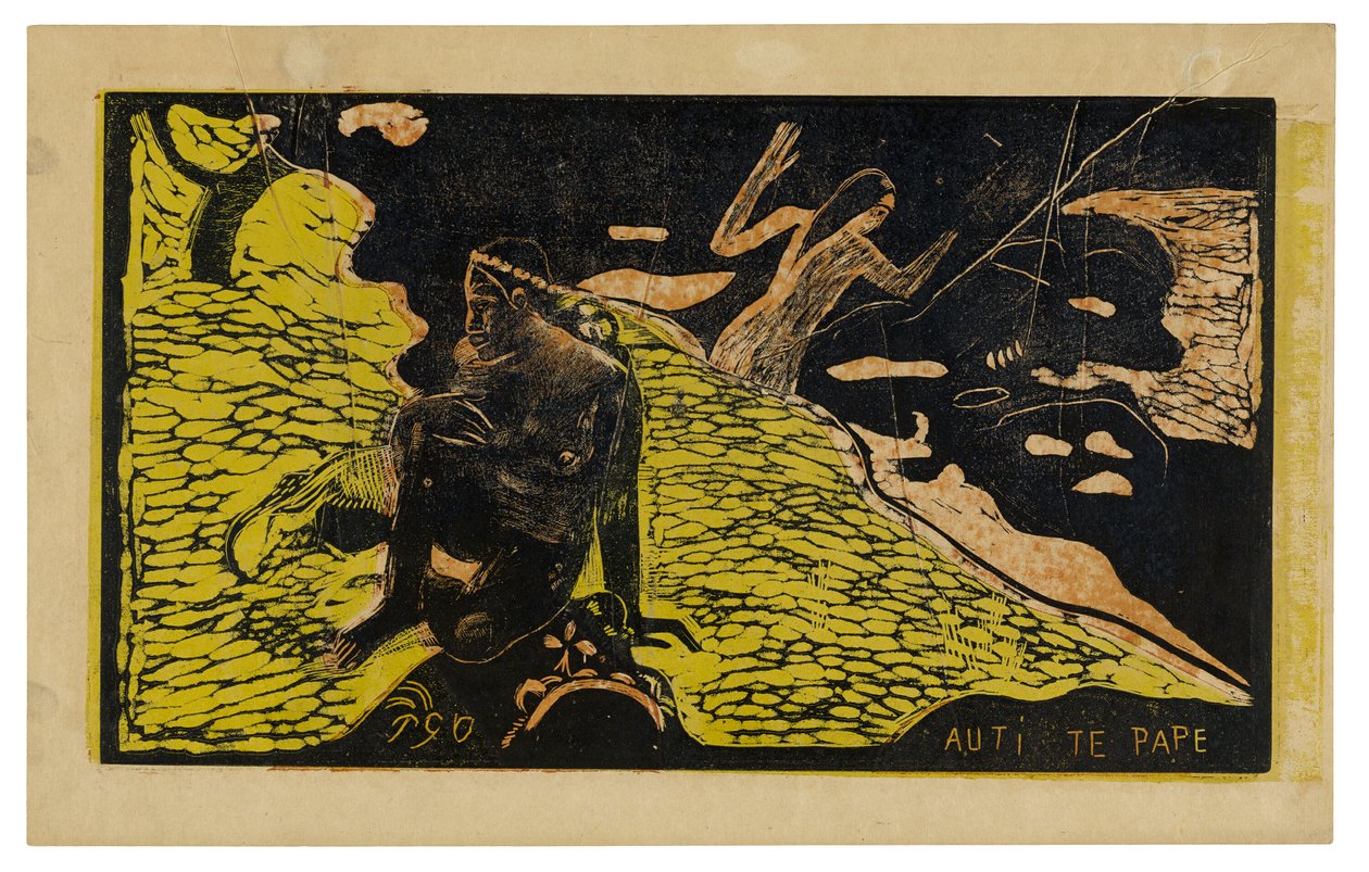 Auti te pape (Mulheres no Rio), da Suíte Noa Noa de Paul Gauguin