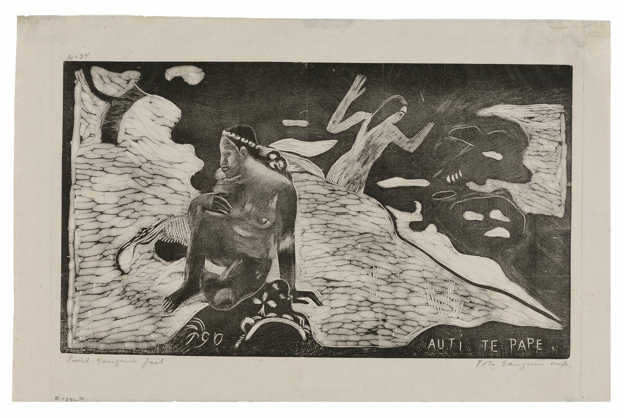 Auti te pape (Mulheres no Rio) da Suíte Noa Noa de Paul Gauguin