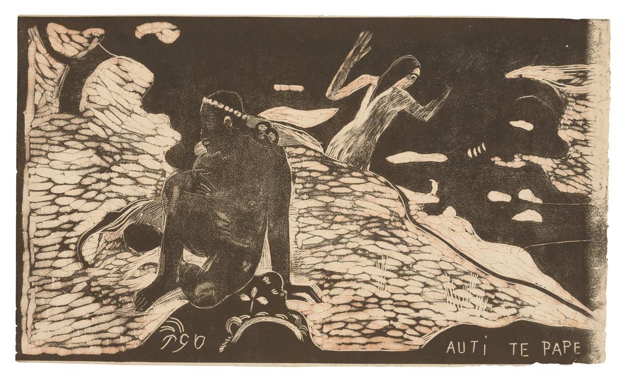 Auti te pape (Mulheres no Rio), da Suíte Noa Noa de Paul Gauguin