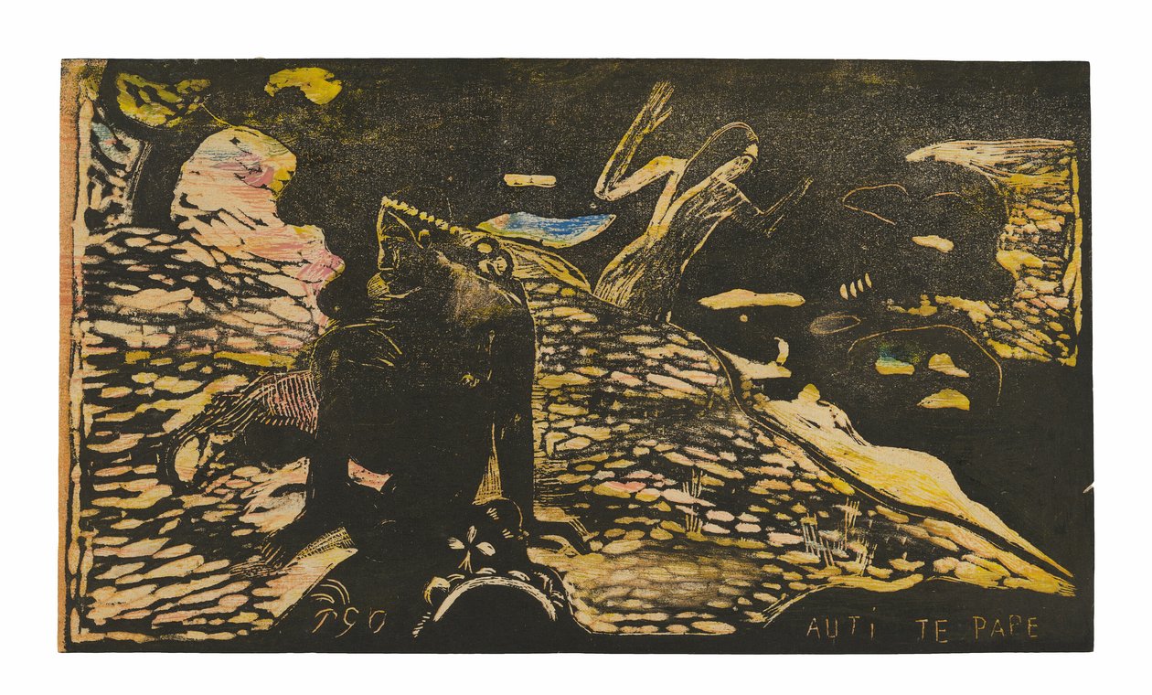 Auti te pape (Mulheres no rio), da Suite Noa Noa de Paul Gauguin