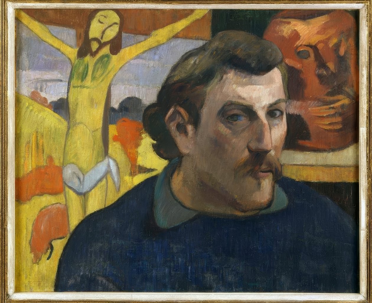 Auto-retrato com o Cristo amarelo de Paul Gauguin