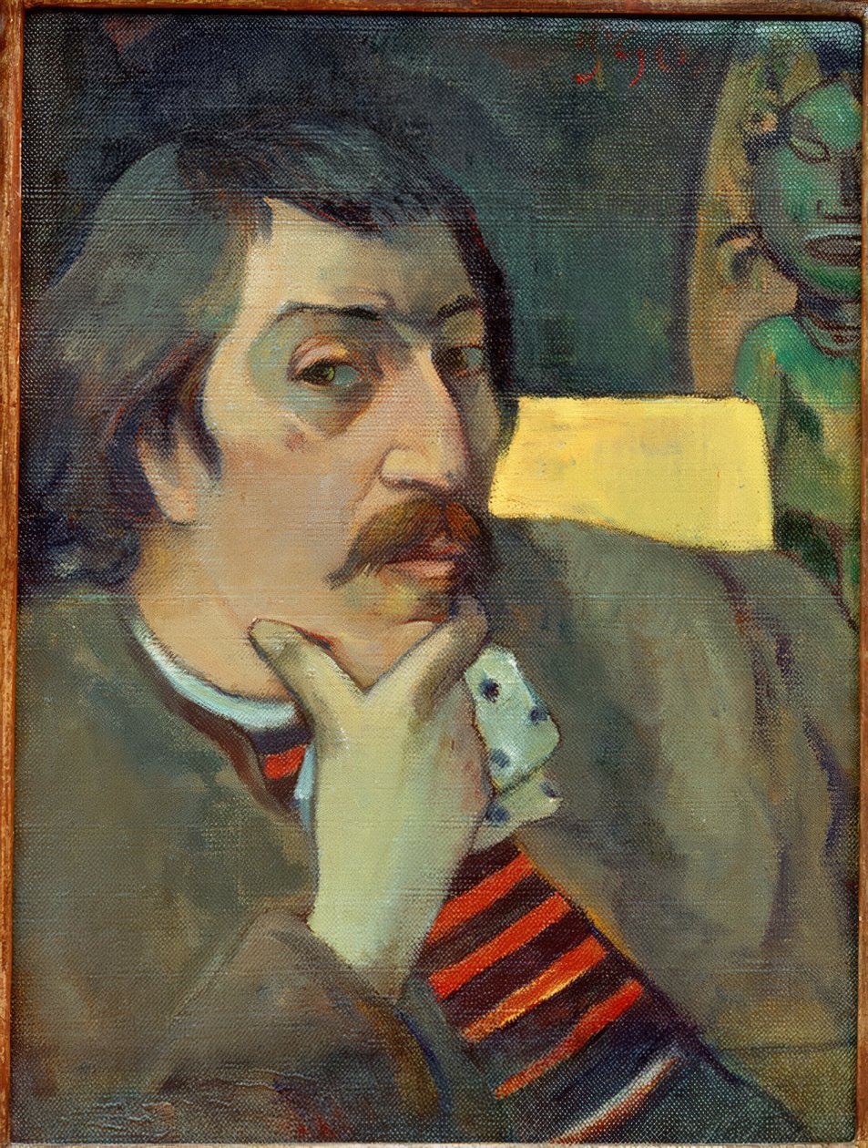 Auto-retrato com o ídolo de Paul Gauguin
