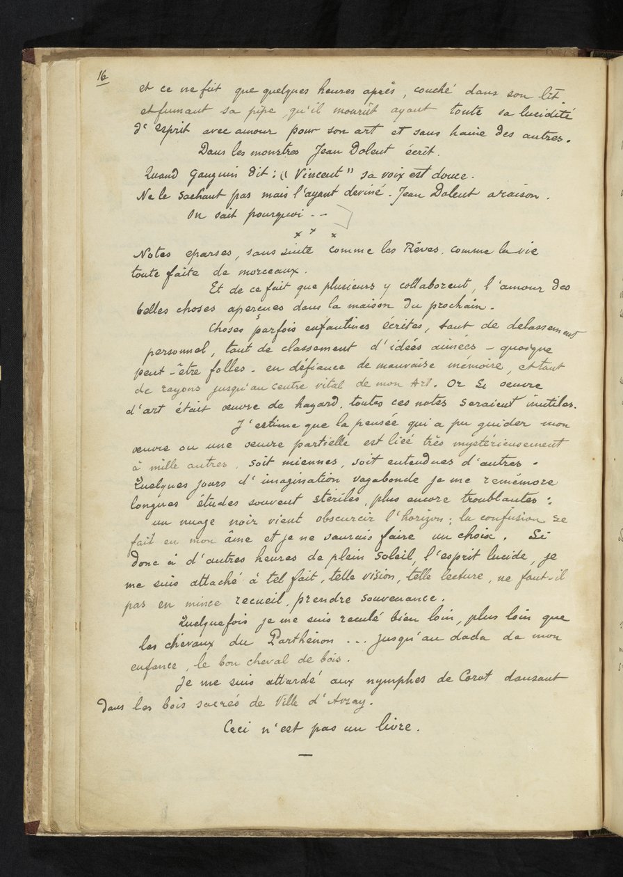 Avant et après - Descrição da estadia de Gauguin com Vincent van Gogh em Arles (P. 16) de Paul Gauguin