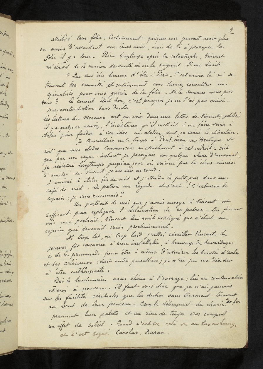 Avant et après - Descrição da estadia de Gauguin com Vincent van Gogh em Arles (P. 9) de Paul Gauguin