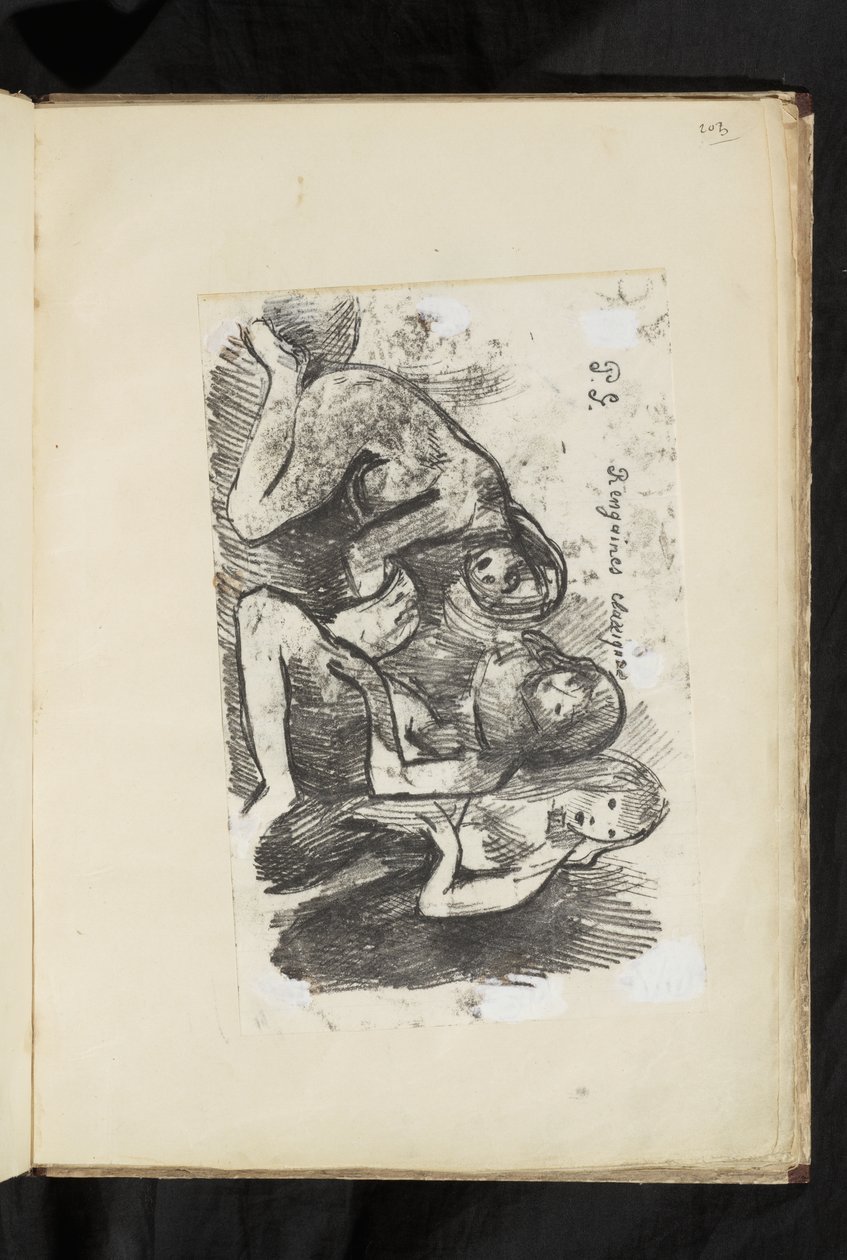 Antes e depois - Fragmento de natividade de Paul Gauguin