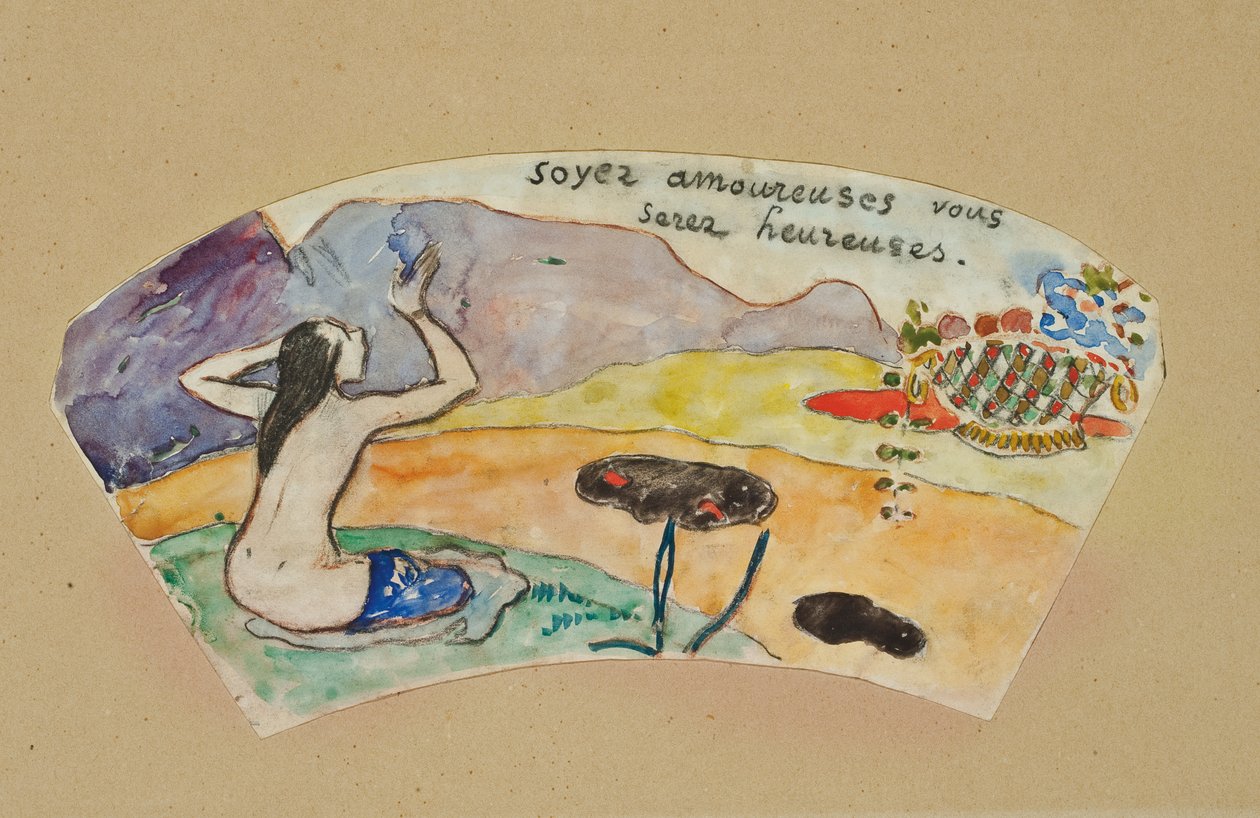 "Estar apaixonado, você será feliz" de Paul Gauguin