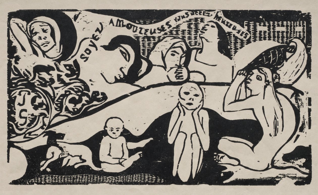 Estar apaixonado e você será feliz. de Paul Gauguin