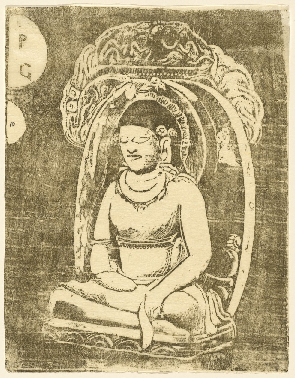 Buda Bouddha, em ou depois de 1895. de Paul Gauguin