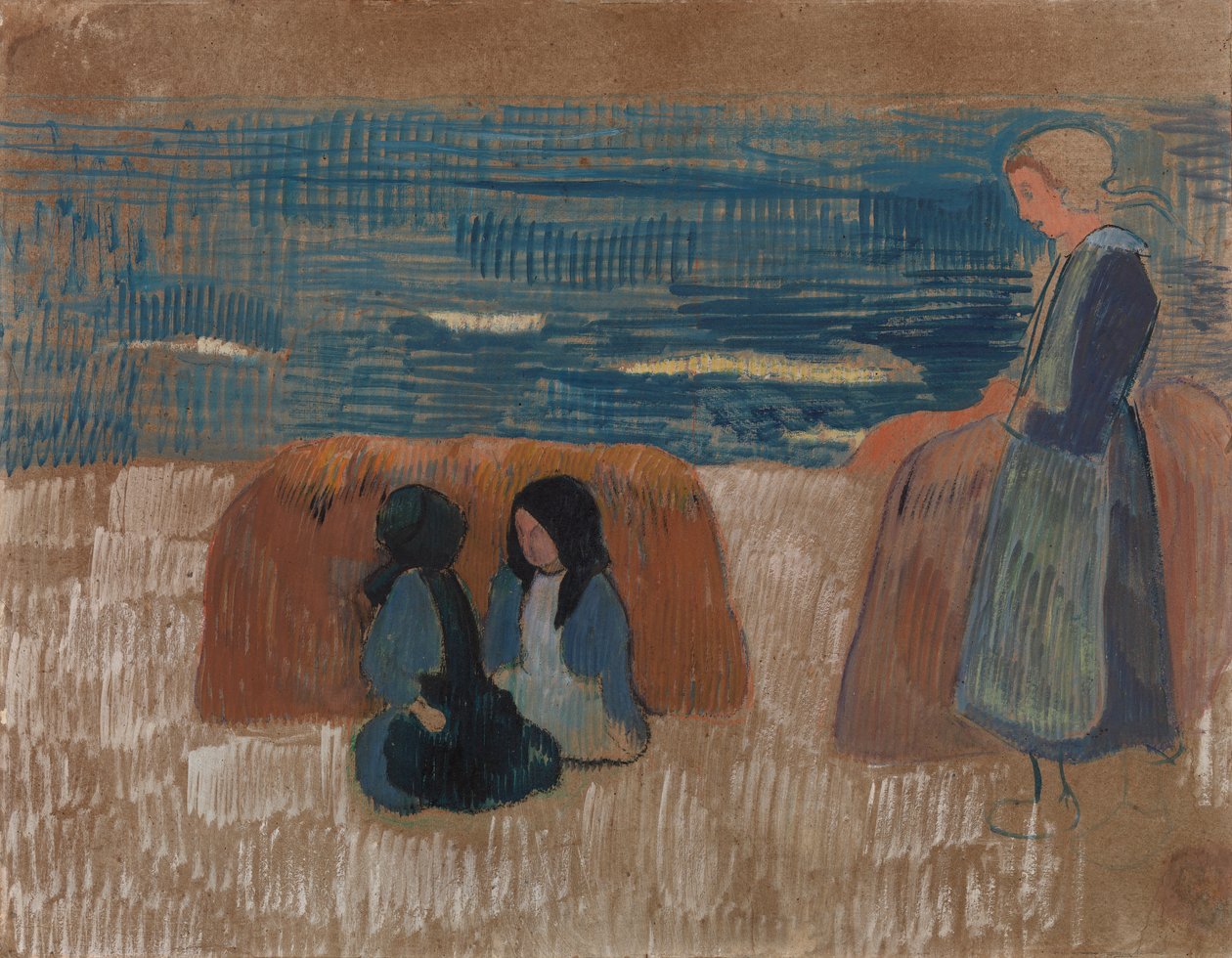 Mulheres bretãs à beira-mar de Paul Gauguin