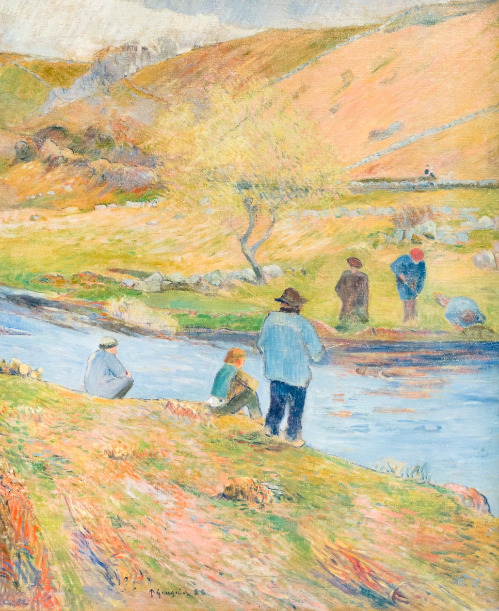 Pescadores bretões de Paul Gauguin