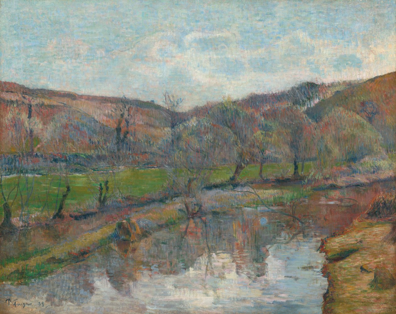 Paisagem da Bretanha de Paul Gauguin