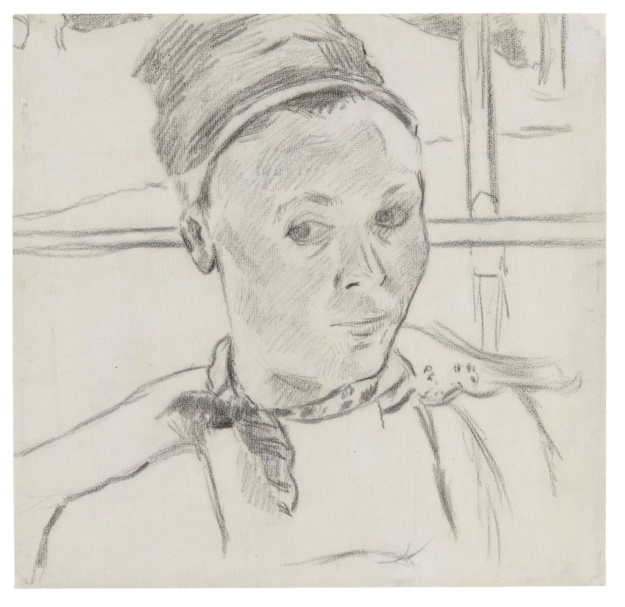 Busto de uma jovem bretã (possivelmente Marie Lagadu) de Paul Gauguin