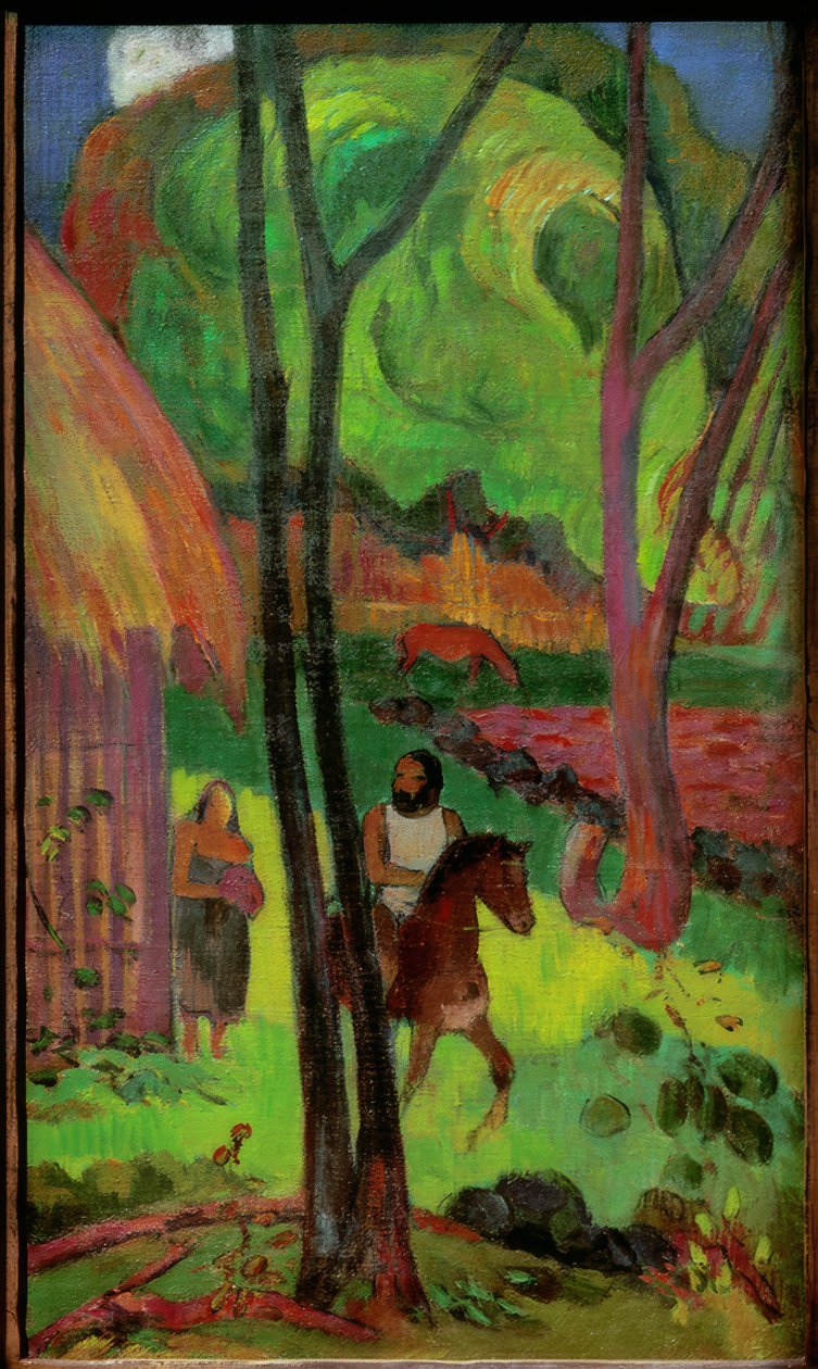 Piloto na frente da caixa de Paul Gauguin