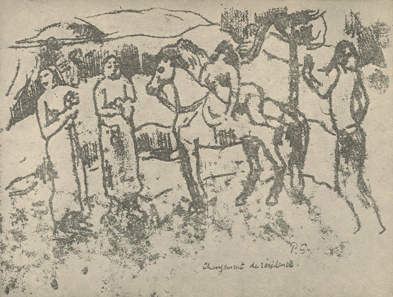 Mudança de residência, 1936 de Paul Gauguin