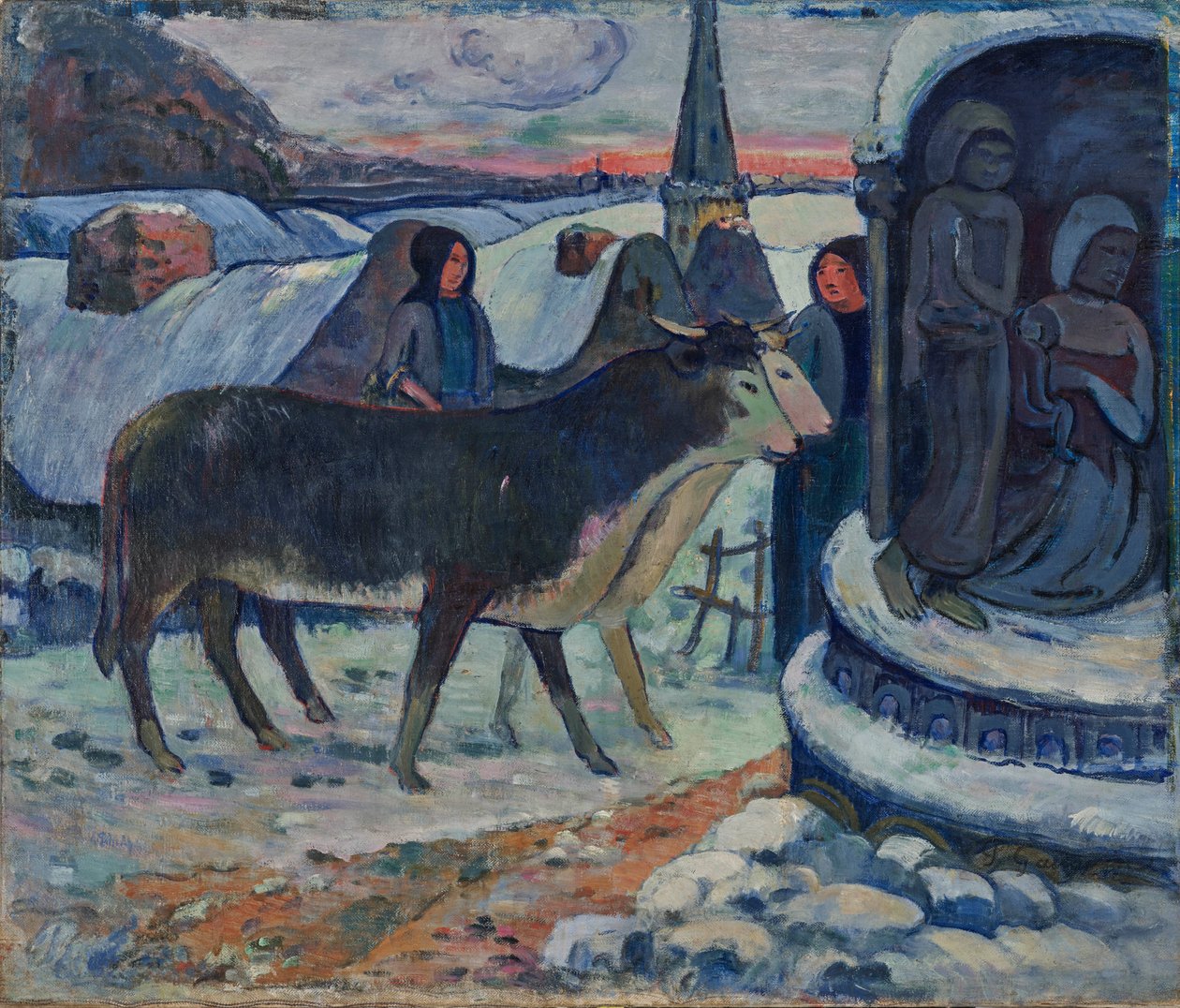 Noite de Natal - A bênção dos bois de Paul Gauguin