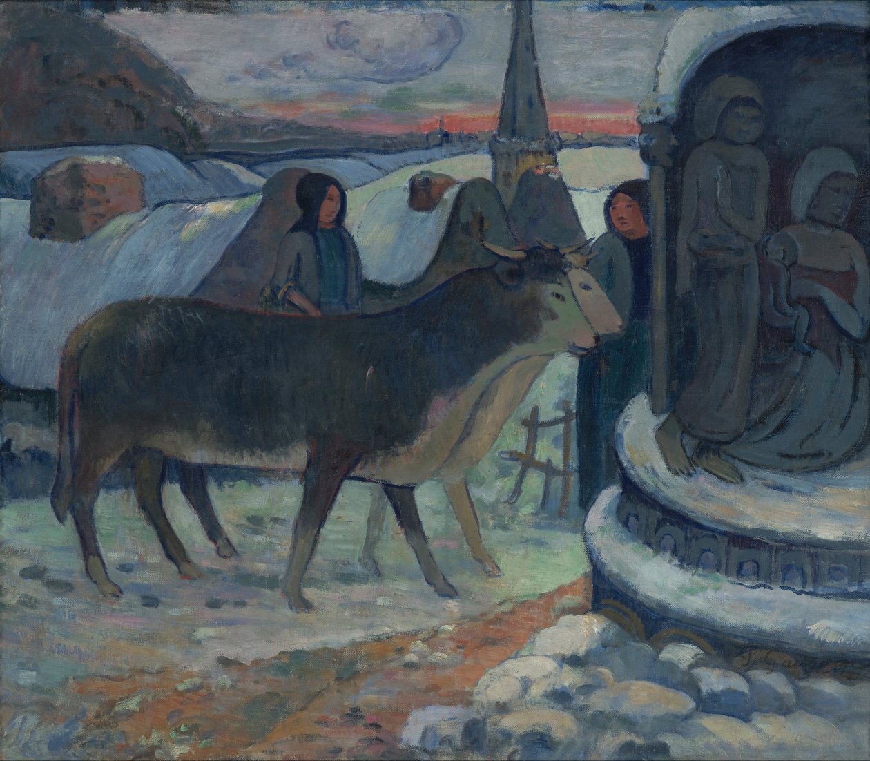 Noite de Natal A Bênção dos Bois, 1902-1903 de Paul Gauguin