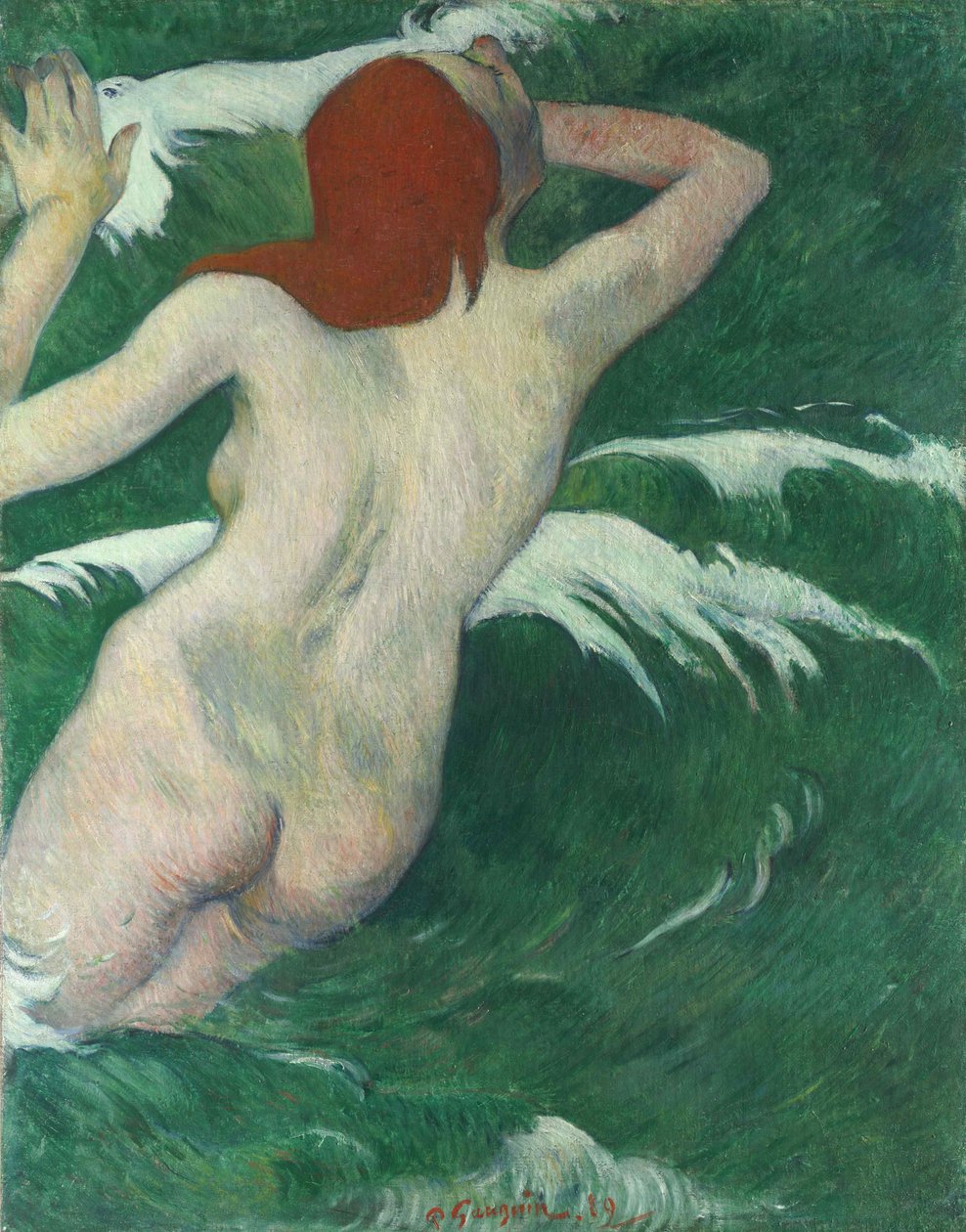 Nas ondas ou Ondina Nas ondas ou Ondina, 1889. de Paul Gauguin