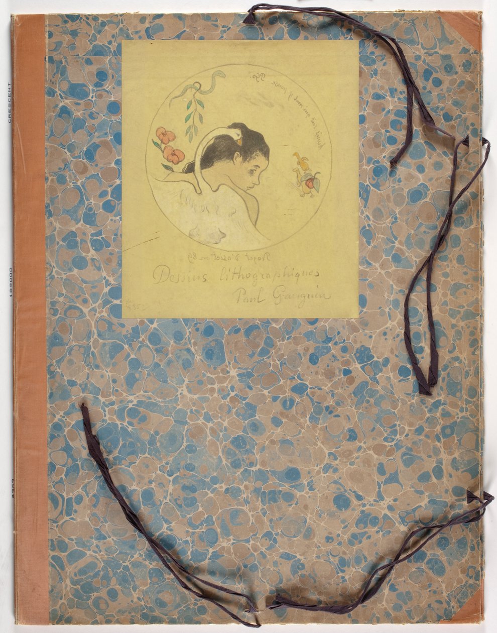 Desenho para um prato - Leda de Paul Gauguin