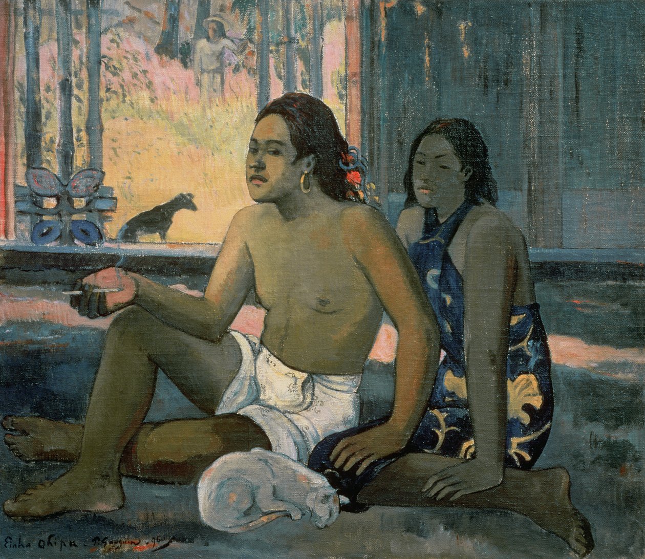 Sem trabalho ou taitianos na sala de Paul Gauguin