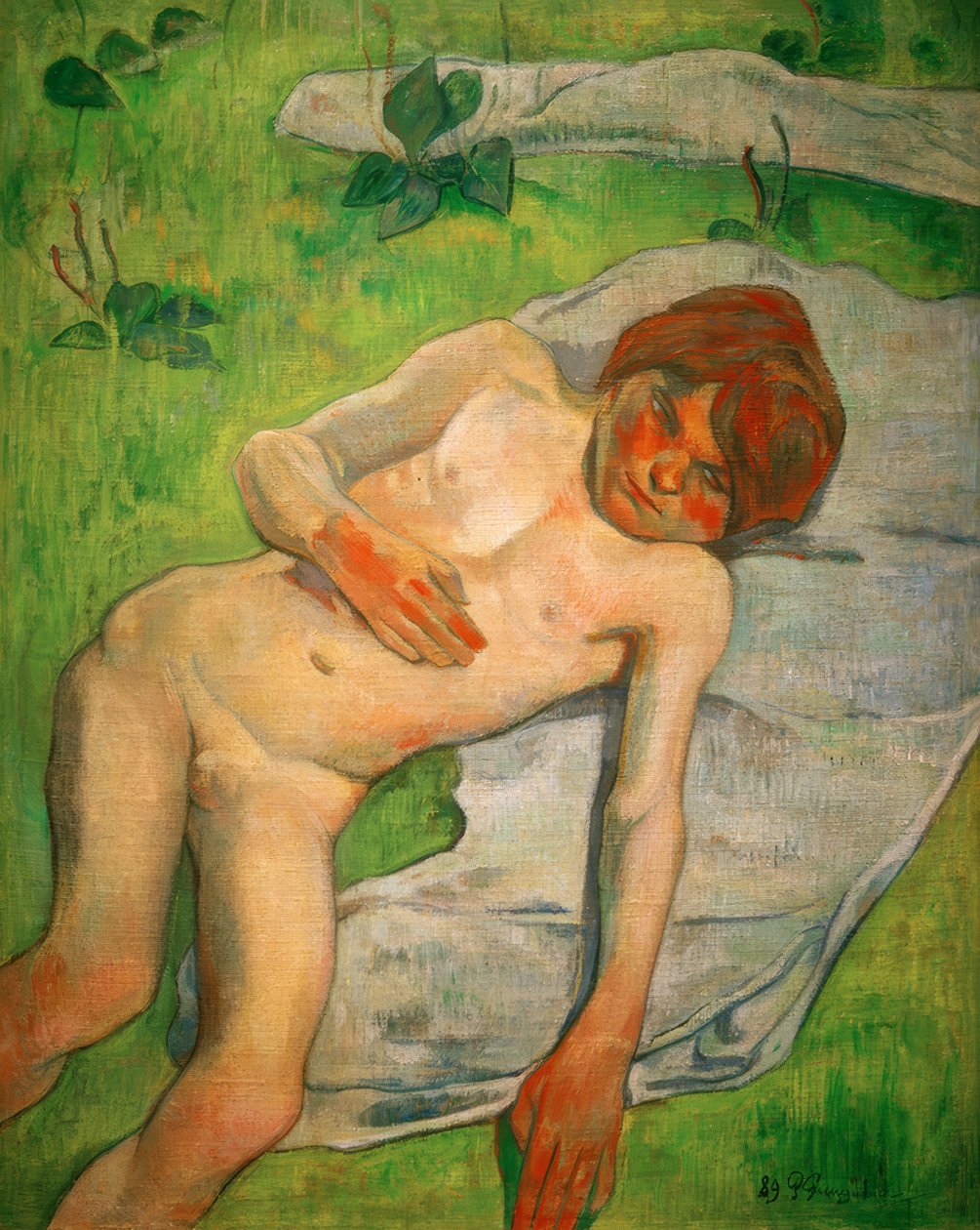 Um menino bretão de Paul Gauguin