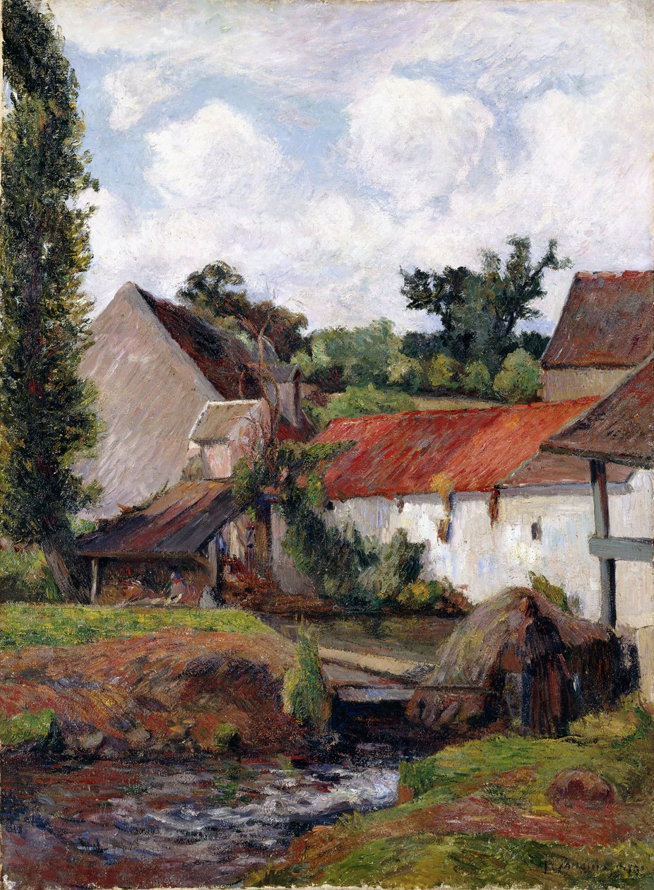 Fazenda em Osny, 1883 de Paul Gauguin