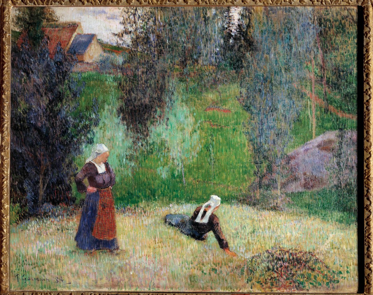 First Flowers of Brittany Painting de Paul Gauguin (1848-1903) de Paul Gauguin