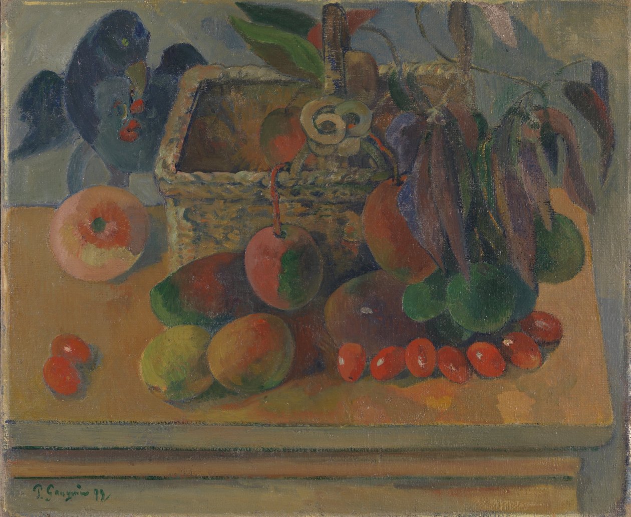 Francês: Le Panier carré Pintura de Paul Gauguin
