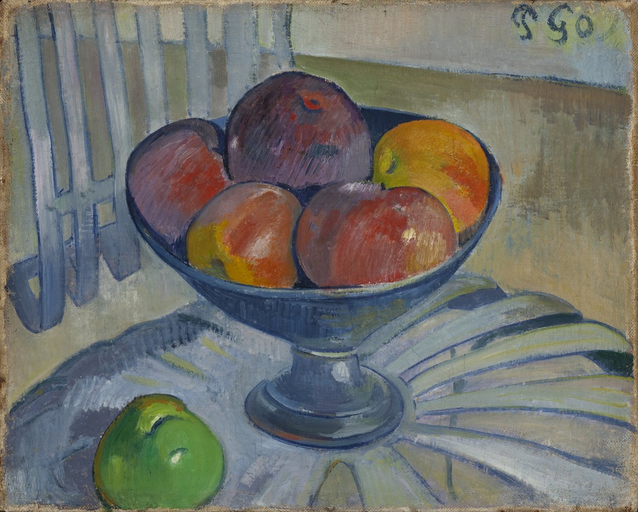 Fruteira numa cadeira de jardim de Paul Gauguin
